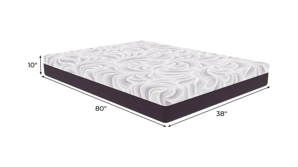 Sleep by Raymour & Flanigan Medium Memory Foam Mattress Dimensions