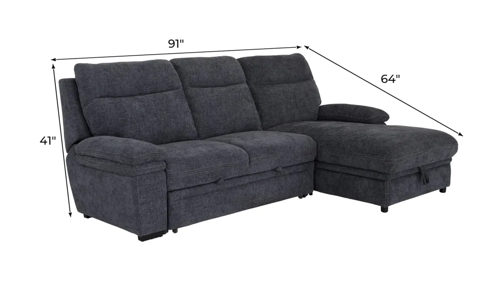 Enbridge 2-pc. Sofa Chaise Dimensions