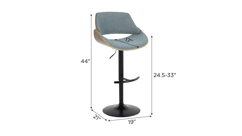 Fabrizzi Adjustable Barstool - Set of 2 Dimensions