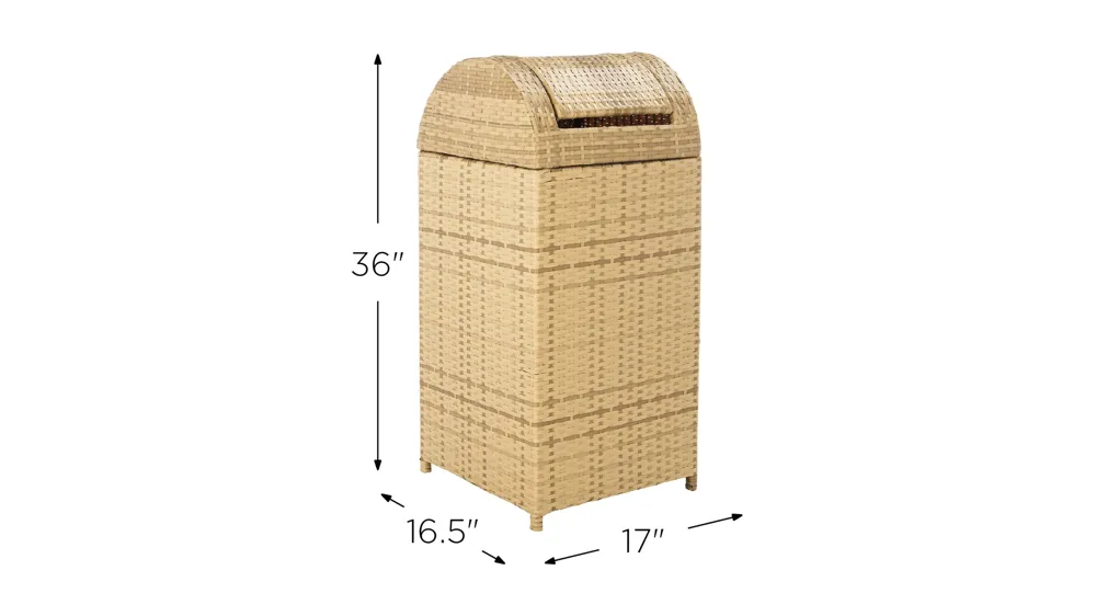 Pagan Outdoor Trash Bin Dimensions