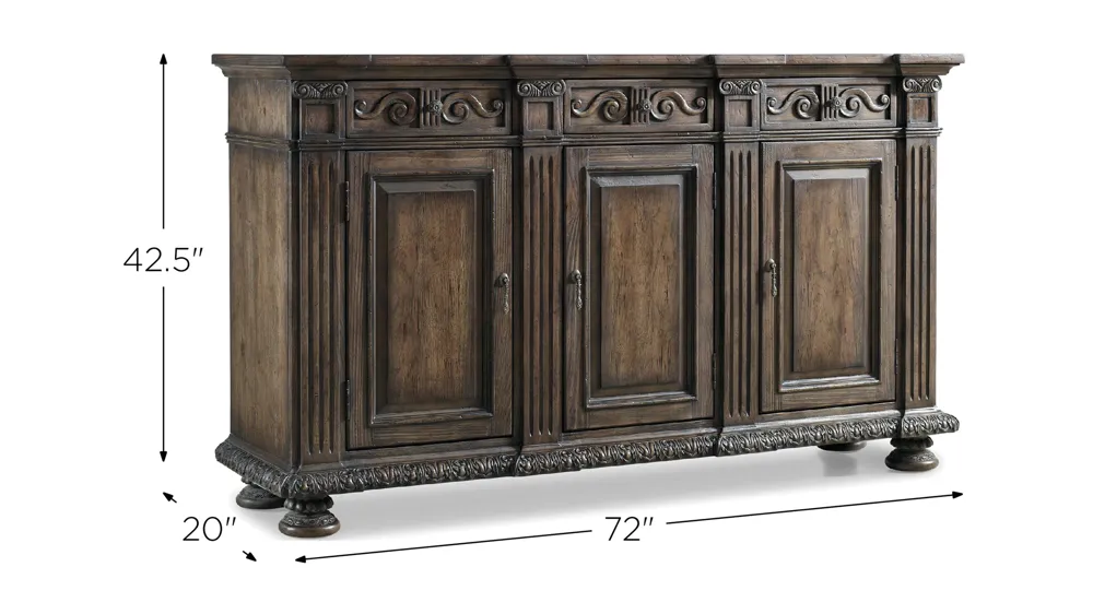 Harp 72'' Credenza Dimensions