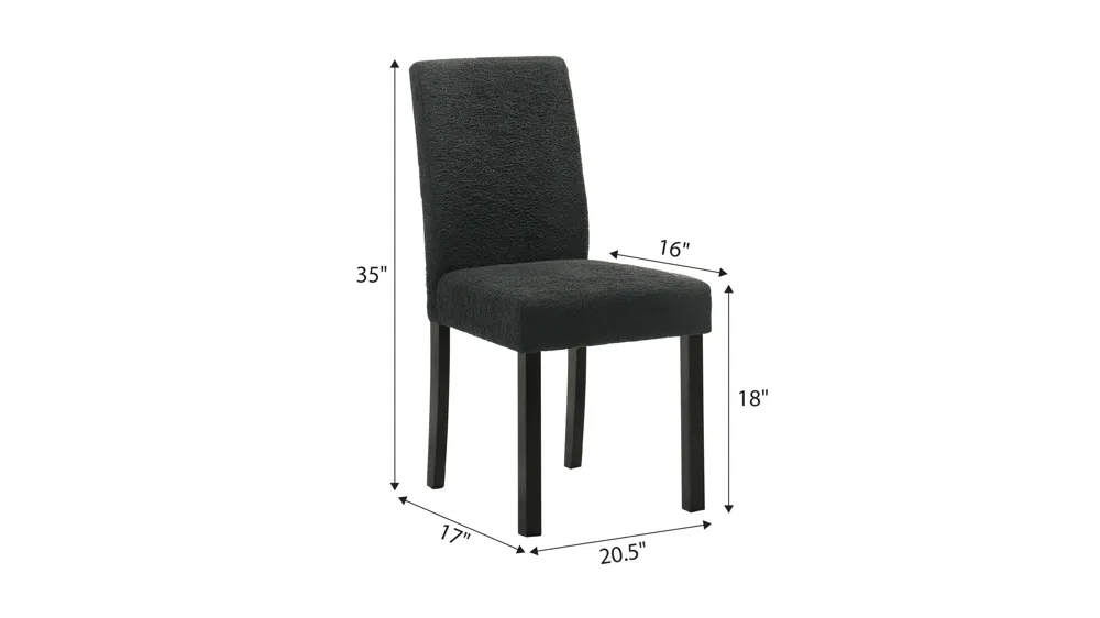 Resia Dining Chair - Set of 4 Dimensions