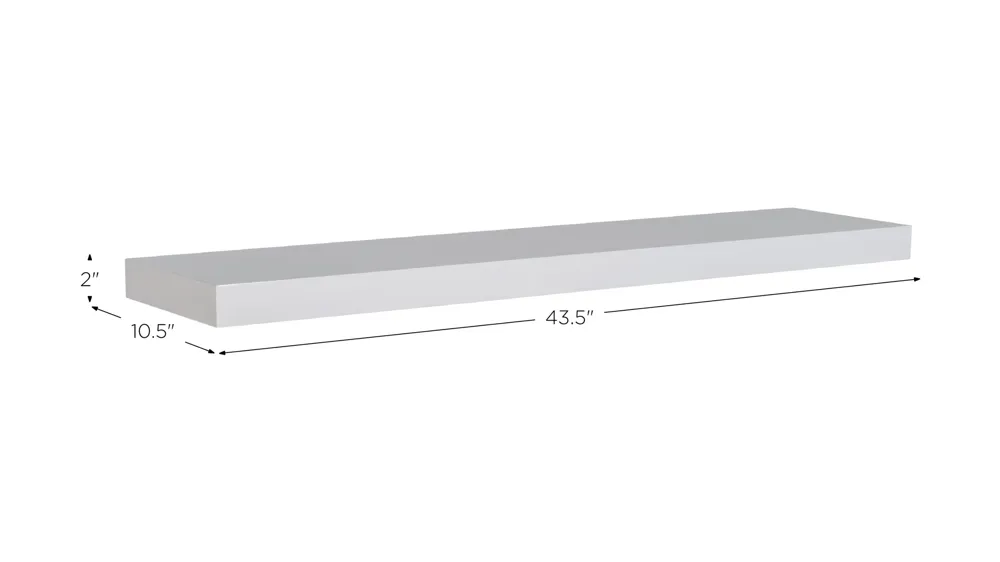 Barney 43" Floating Shelf Dimensions
