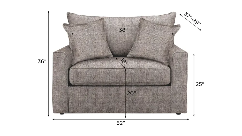 Trayce Chenille Twin Sleeper Chair Dimensions