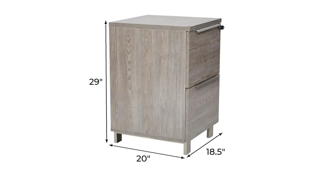 Kalmar 2-Drawer Filing Cabinet Dimensions