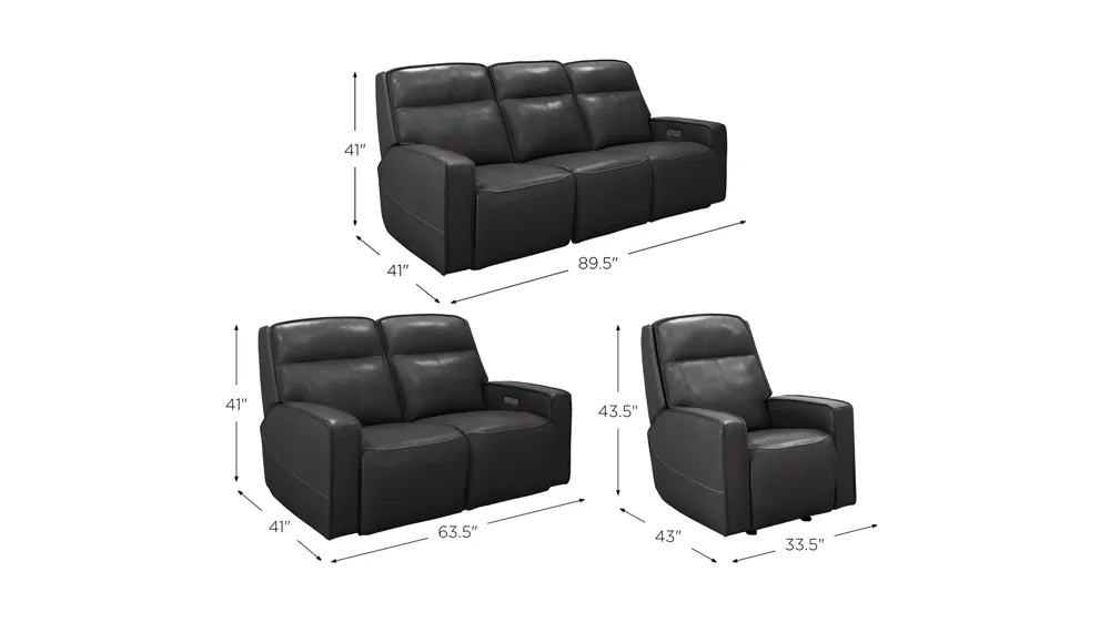 Beckett Living Room Set Dimensions