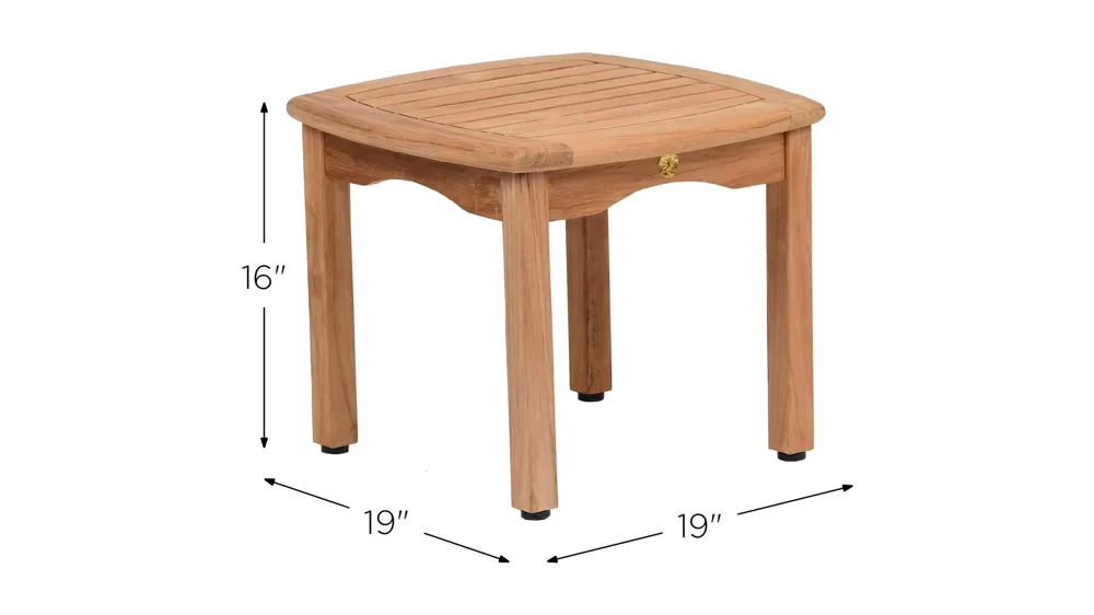 Willis Outdoor Side Table Dimensions