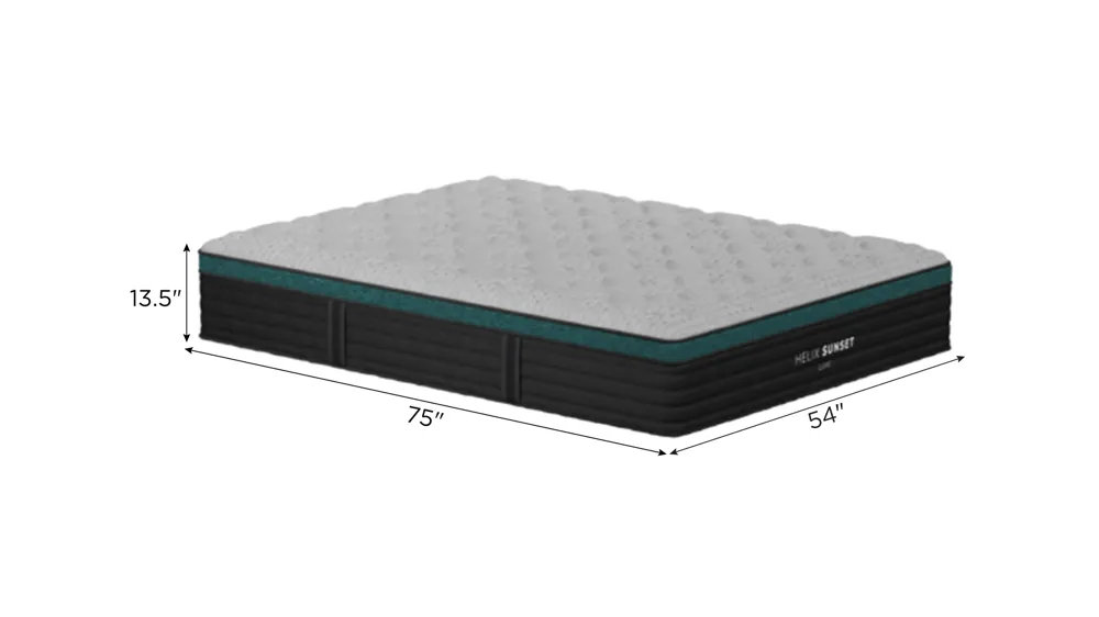 Helix Sunset Luxe Mattress Dimensions