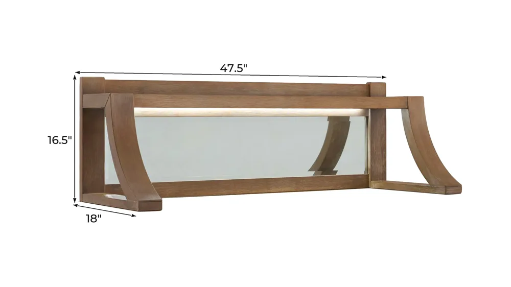 Callisto Server Hutch w/Mirror Dimensions