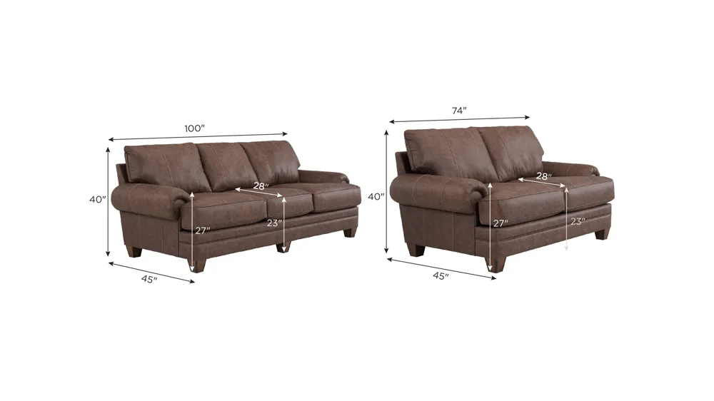 Boswell Living Room Set Dimensions