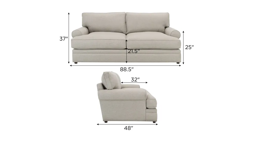 Wilkinson Apartment Sofa Dimensions
