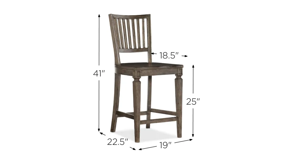 Woodlands Counter Stool Dimensions