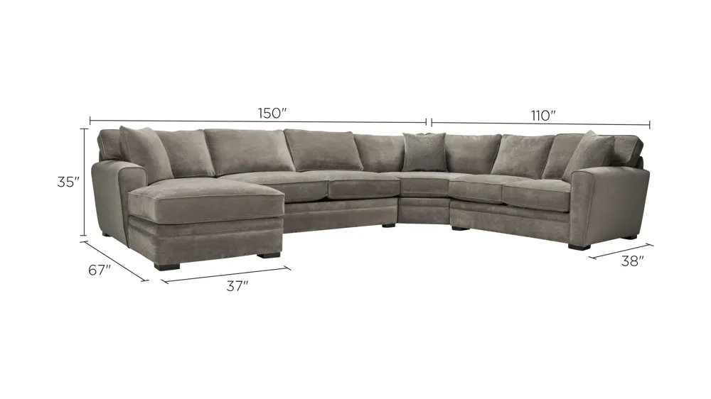 Artemis II 4-pc. Sectional w/ Full Sleeper Dimensions