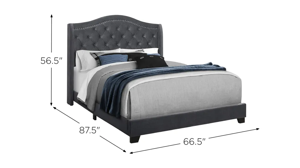 Chauncy Upholstered Bed Dimensions