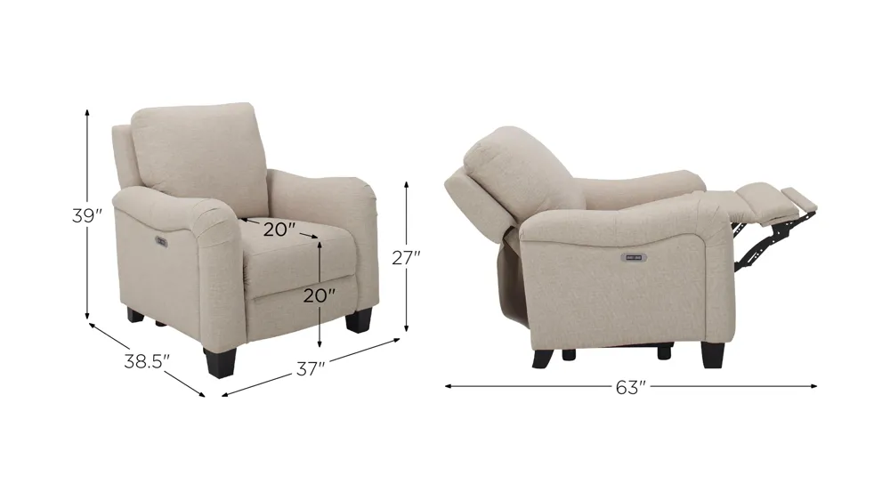 Dillon Power Recliner Dimensions