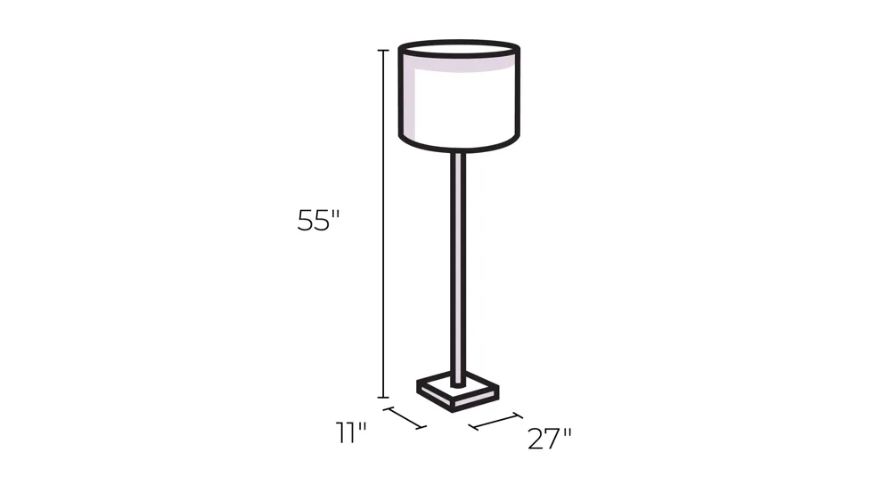 Crispin Floor Lamp Dimensions
