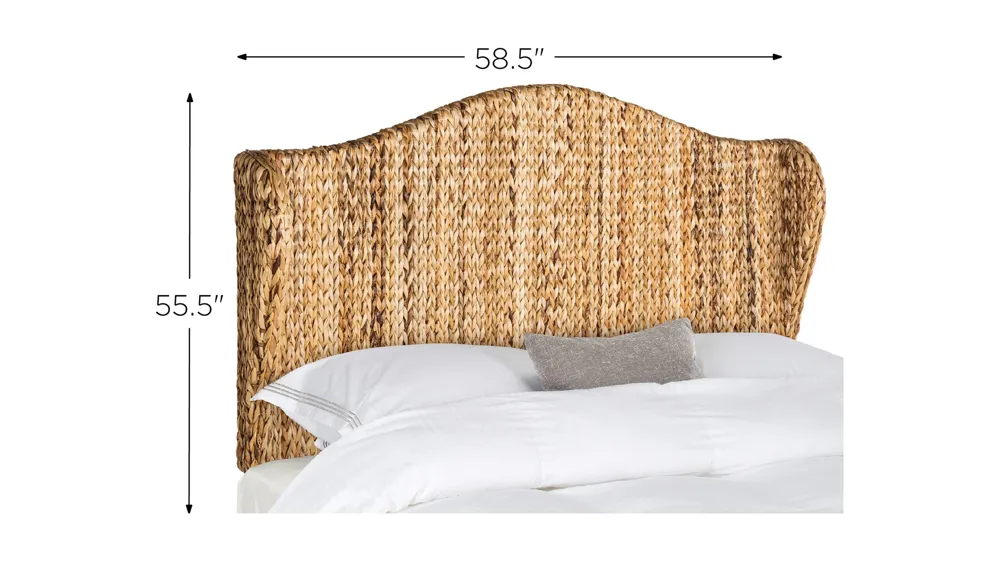 Nadine Natural Mounted Headboard Dimensions