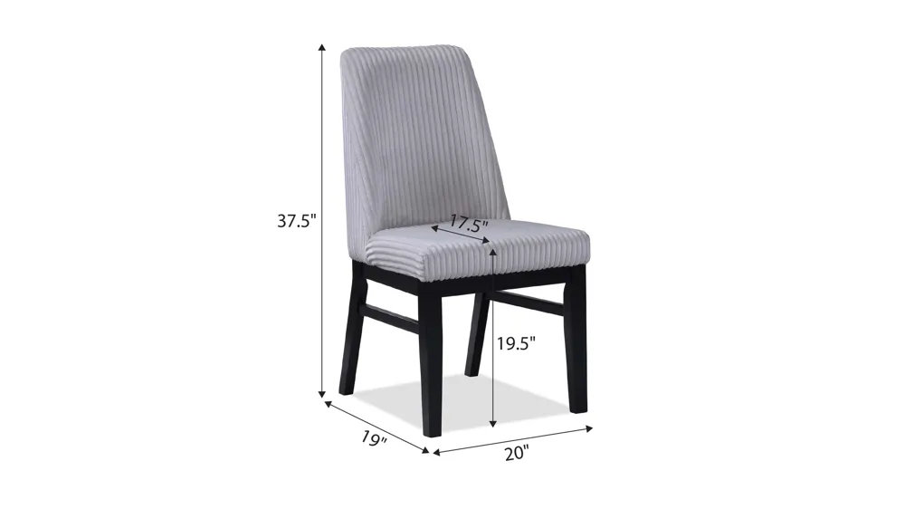 Hadley Side Chair - Set 2 Dimensions