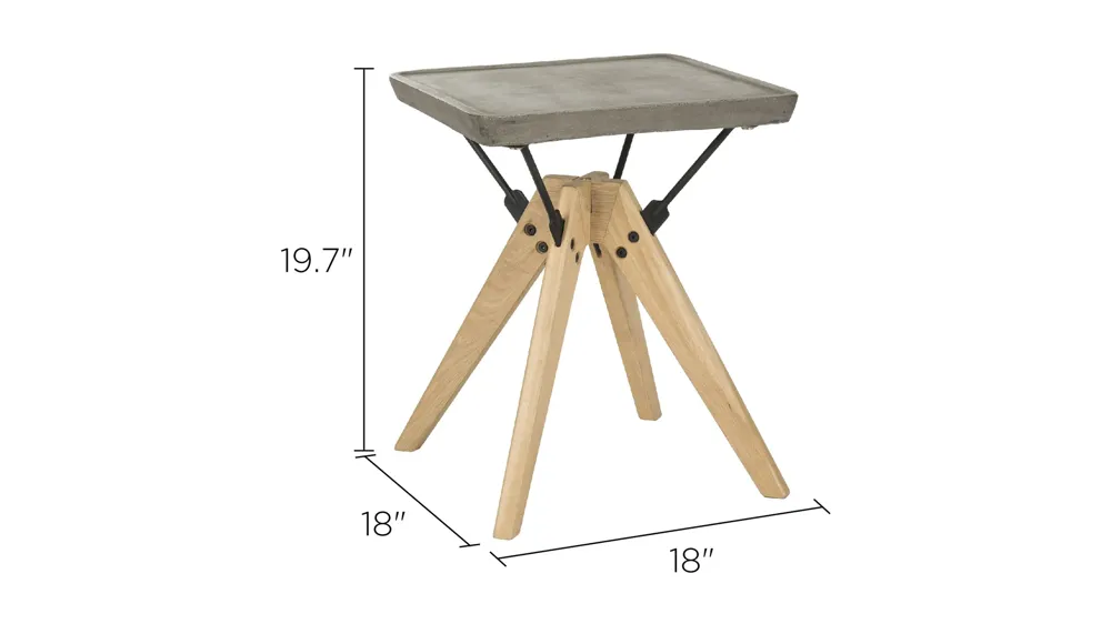 Delartin Indoor/Outdoor Side Table Dimensions