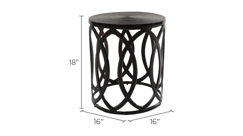 Earnshaw Round End Table Dimensions