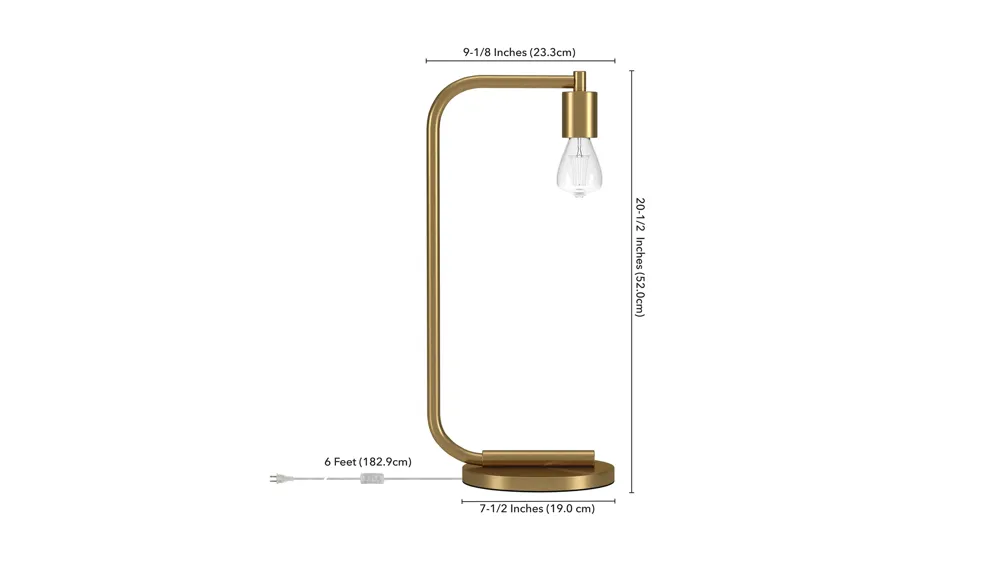 Vernon Arc Table Lamp Dimensions