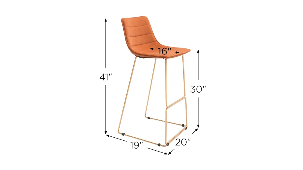 Adele Barstool - Set of 2 Dimensions