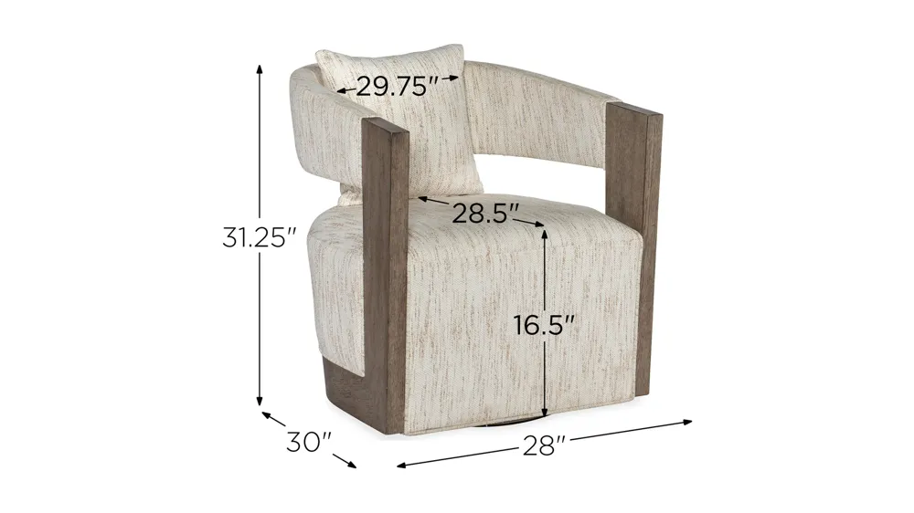 Calloway Peak Swivel Chair Dimensions