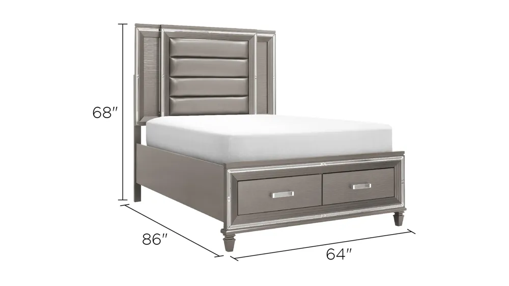 Selena Platform Storage Bed Dimensions