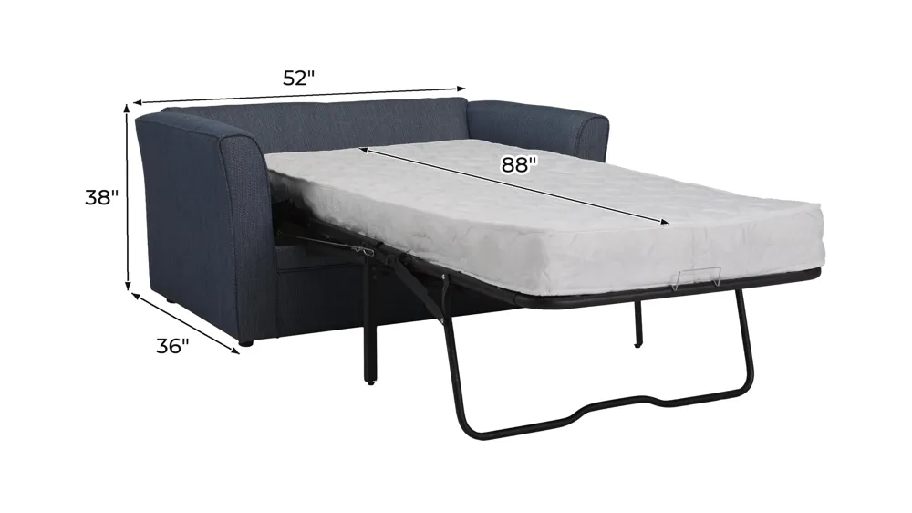 Huxley Twin Sleeper Sofa Dimensions