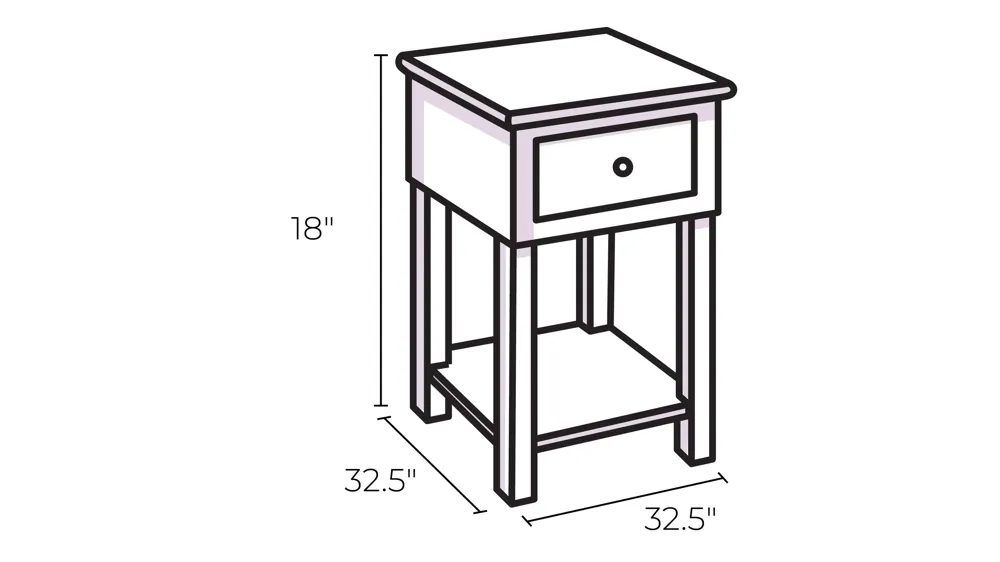 Selena Round Cocktail Table Dimensions