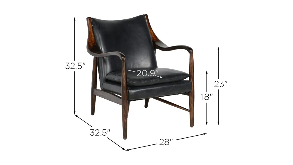Kiannah Club Chair Dimensions