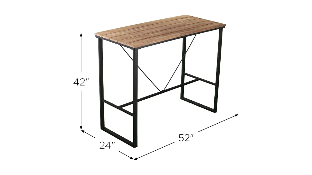 Torrance Outdoor Bar Table Dimensions