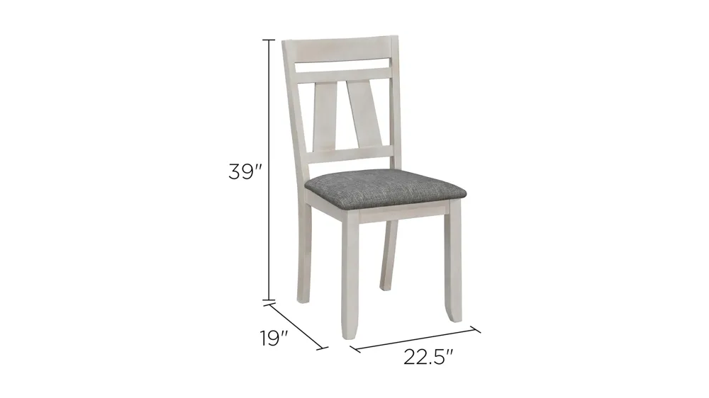Maribelle Dining Chair: Set of 2 Dimensions