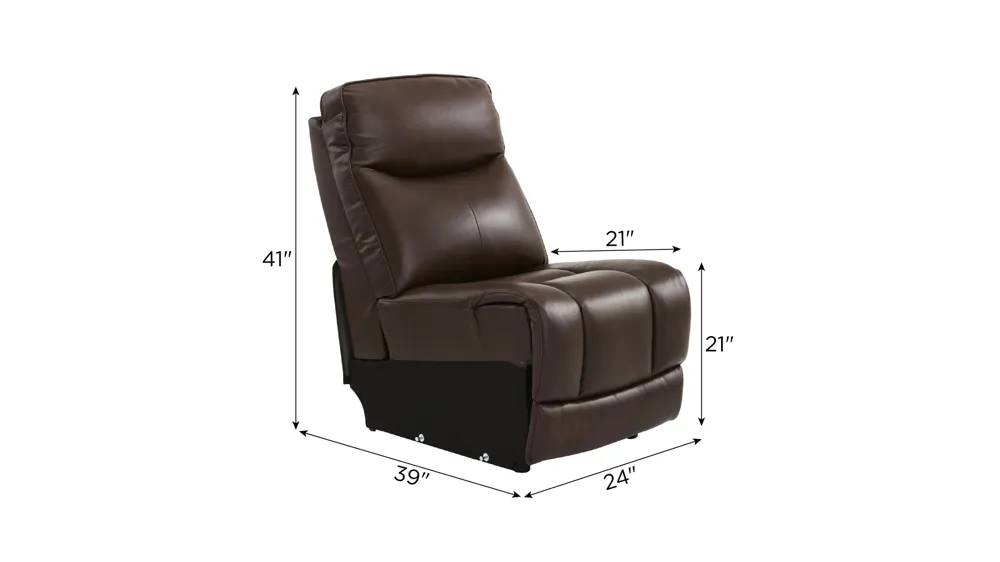 Brooks Armless Chair Dimensions