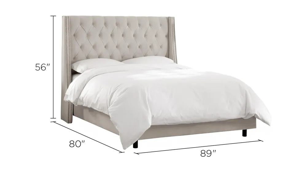 Sheridan Wingback Bed Dimensions