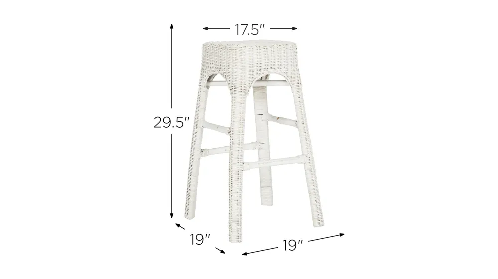 Autumn Wicker Counter Stool Dimensions