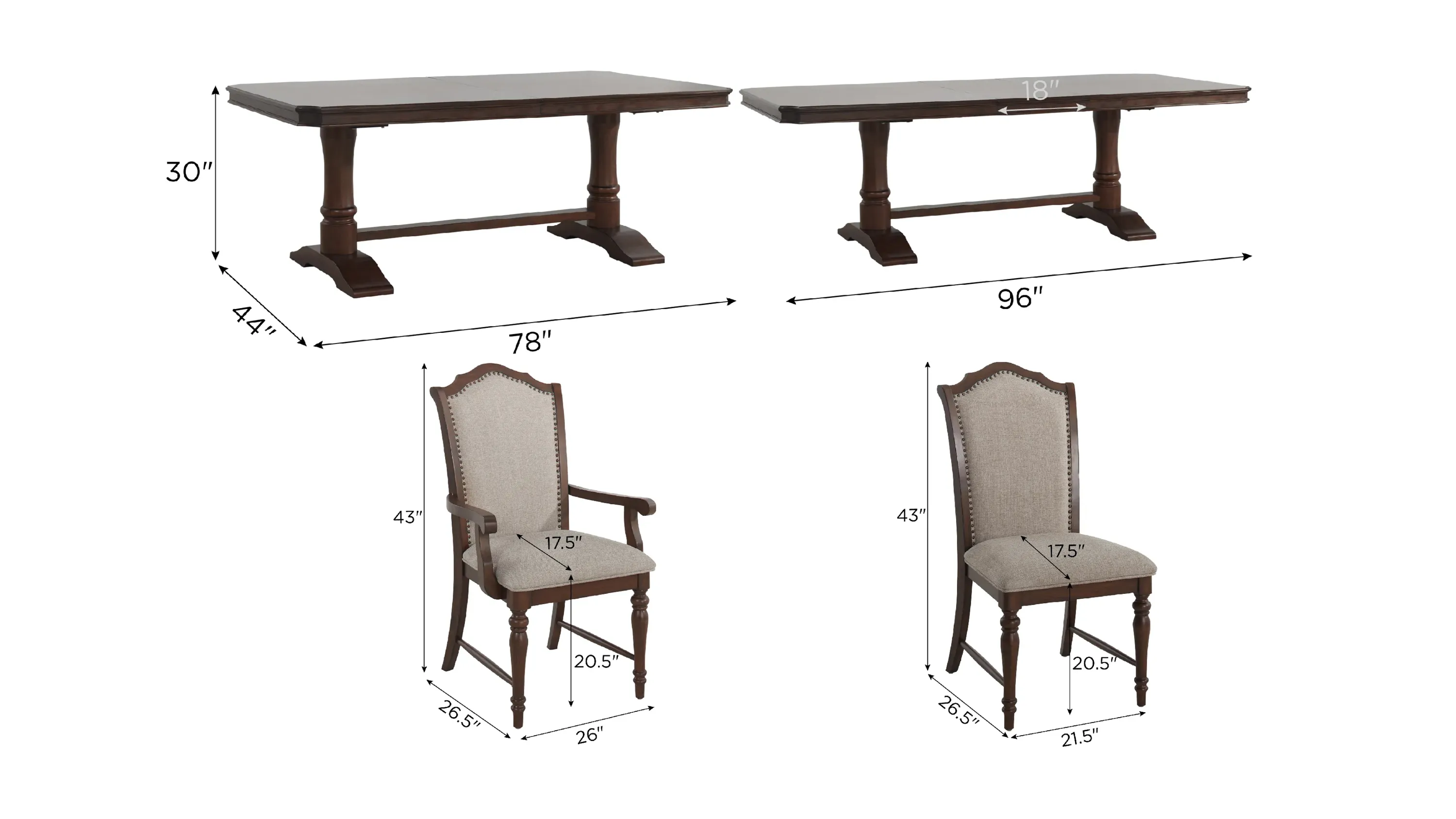 Winchester 7-pc. Dining Set | Raymour & Flanigan