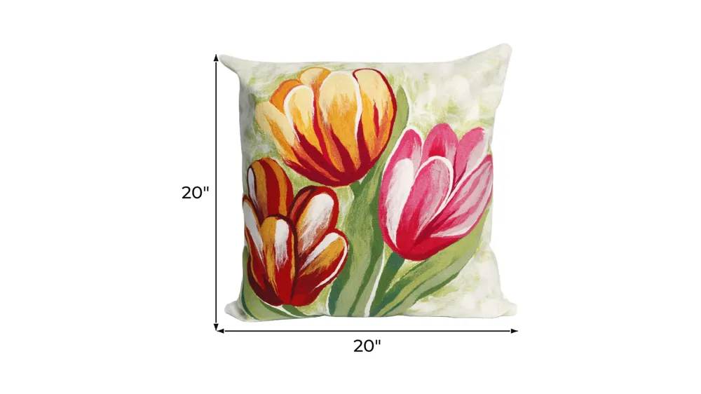Liora Manne Visions III Tulips Pillow Dimensions
