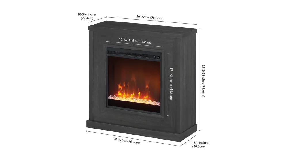 Santos Mantel Fireplace Dimensions