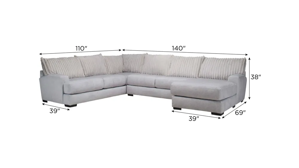 Mondo 3-pc. Sectional | Raymour & Flanigan