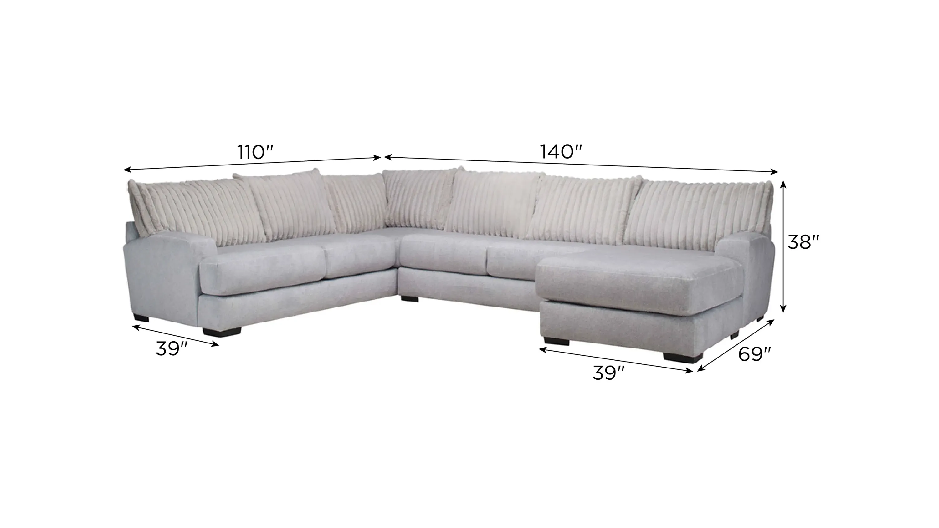 Mondo 3-pc. Sectional | Raymour & Flanigan
