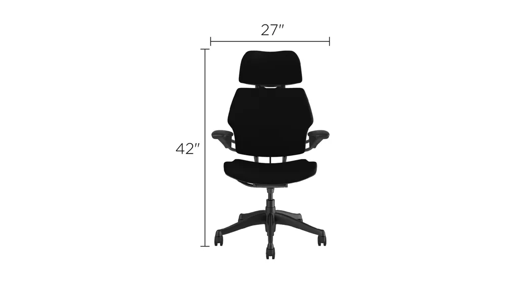 Humanscale Freedom Premium Ergonomic Office Chair Dimensions