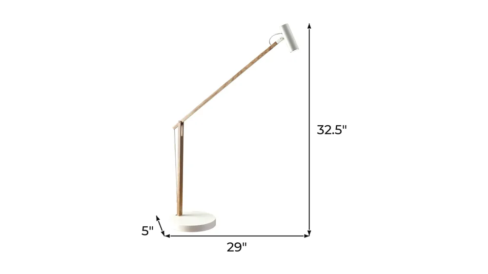 Crane LED Desk Lamp Dimensions
