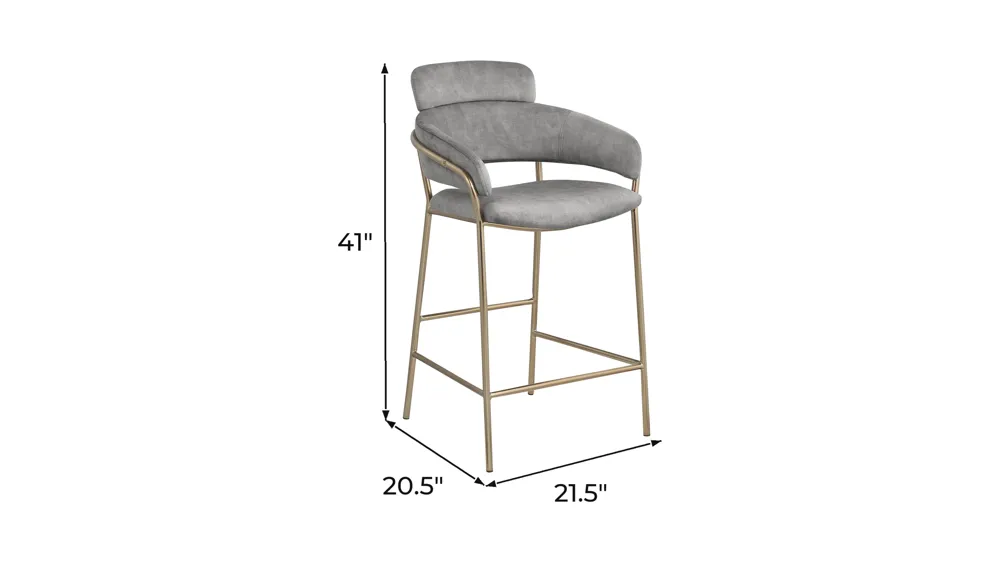 Yara Counter Stool - Set of 2 Dimensions