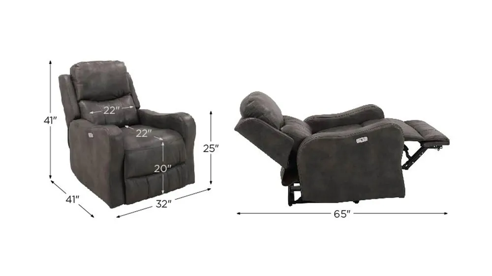 Wilder Power Recliner Dimensions