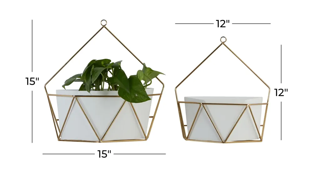 CosmoLiving An Tir Planter Set of 2 Dimensions