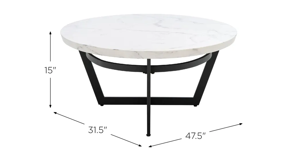Eva Oval Coffee Table Dimensions