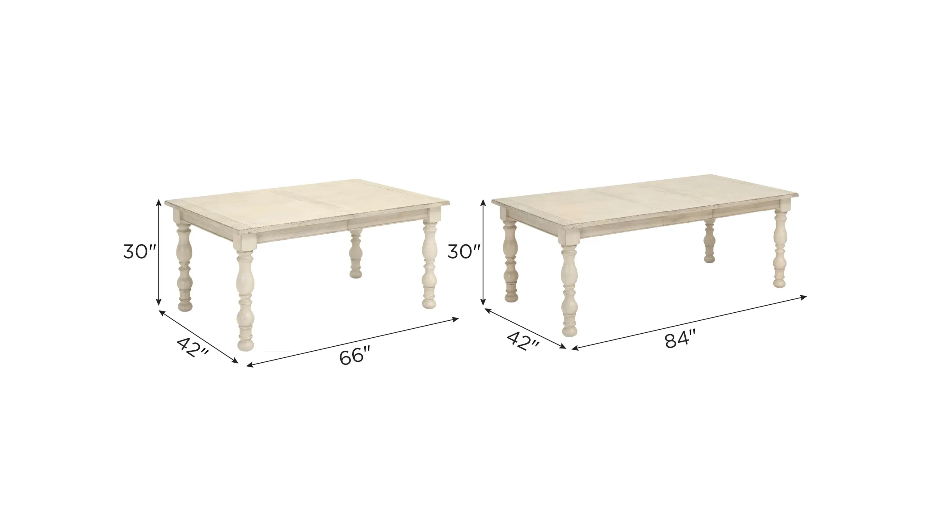 Aberdeen Rectangular Dining Table w/ Leaf - Thumbnail 4