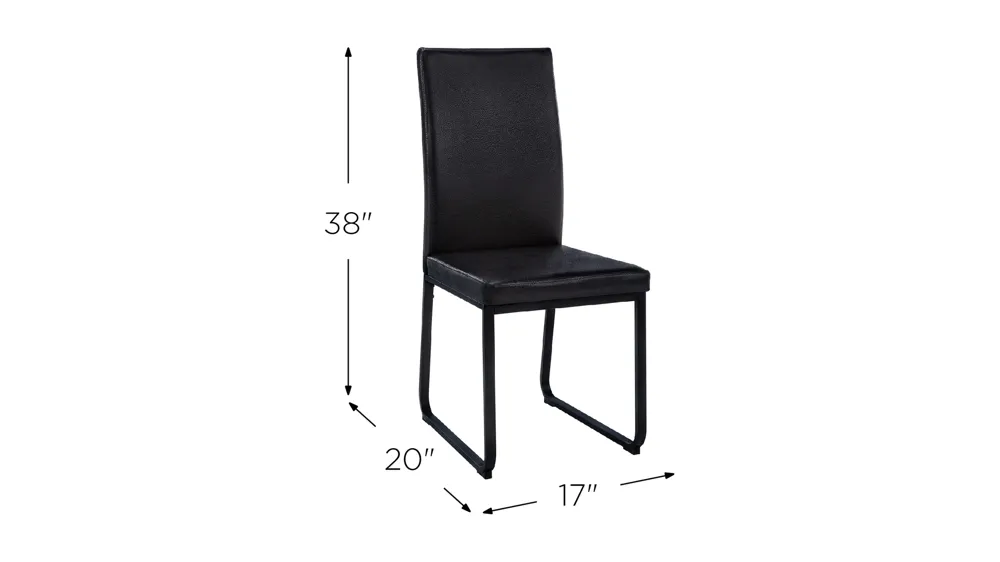 Monarch Dining Chair- Set of 2 Dimensions