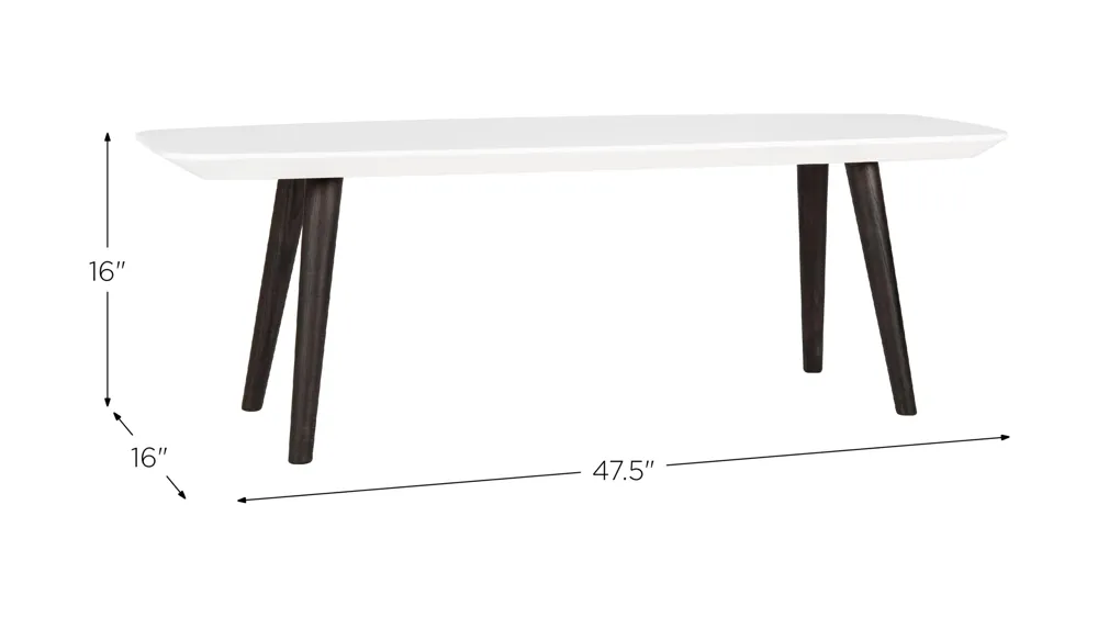 Amelie Rectangle Coffee Table Dimensions